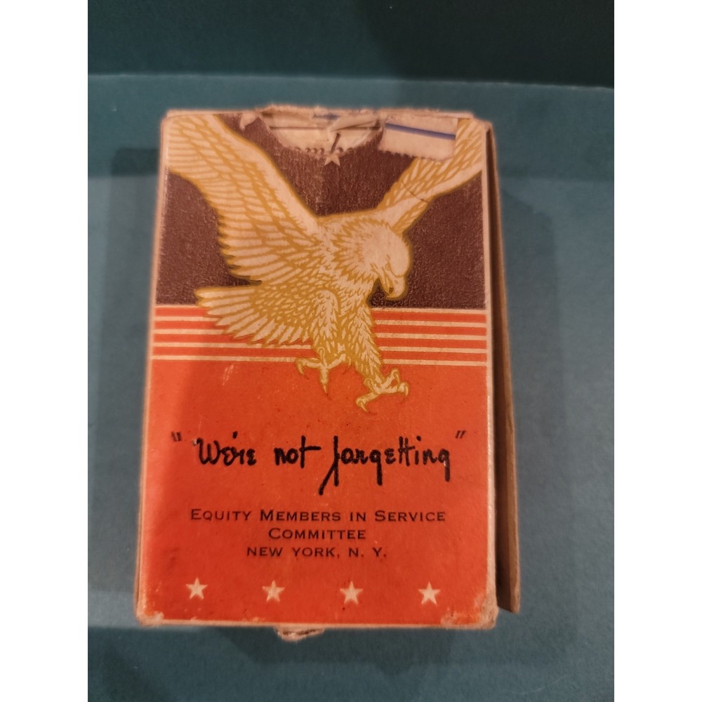 1945 Remembrance Playing Cards WWII Equity Members In Service Committee...